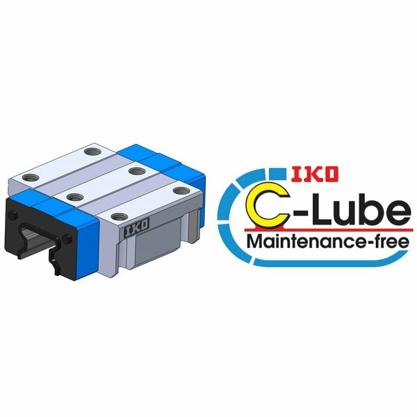 Iko Linear Way, Roller Type Slide Unit, Maintenance Free MX12C1HS2